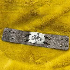 Lenny & Eva wide cuff leather bracelet